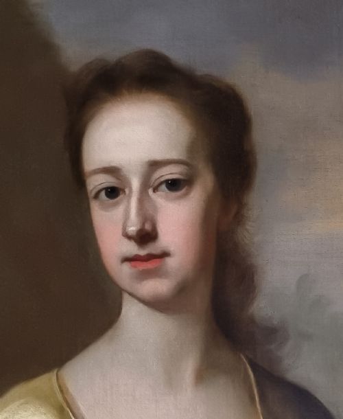 fig 5. Portrait of Lady Mary Booth, later Countess of Stamford c.1720; Attributed to Michael Dahl (1659-1743), Antique oil on canvas painting