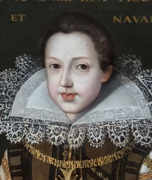 PORTRAIT OF KING LOUIS XIII OF FRANCE AND NAVARRE C1611 CIRCLE OF FRANS POURBUS THE YOUNGER 15691622 ANTIQUE OIL ON CANVAS PAINTING - ADDITIONAL PHOTO 4