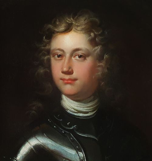 PORTRAIT OF A GENTLEMAN IN ARMOUR C1715 CIRCLE OF WILLIAM AIKMAN 16821731 ANTIQUE OIL ON CANVAS PAINTING - ADDITIONAL PHOTO 6