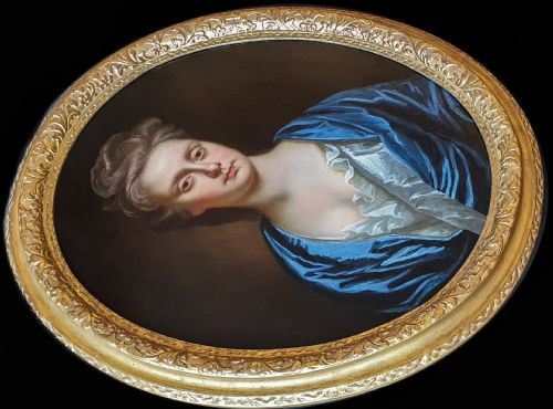 PORTRAIT OF LADY ANNE STAPYLTON C1690S BY JOHN CLOSTERMAN 1660C1711 ANTIQUE OIL ON CANVAS PAINTING FINE GILDED FRAME - ADDITIONAL PHOTO 3