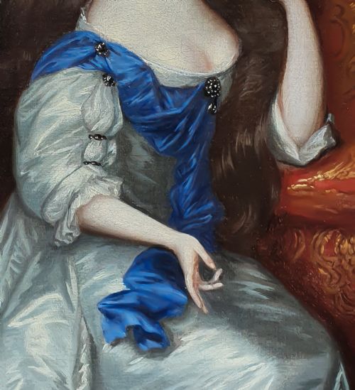 PORTRAIT OF A LADY C1700 FOLLOWER OF JACOB HUYSMANS C16331696 OIL ON CANVAS PAINTING COOMBE ABBEY - ADDITIONAL PHOTO 9