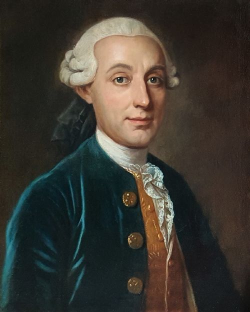FRENCH PORTRAIT OF A GENTLEMAN C1750 CIRCLE OF MICHEL HUBERTDESCOURS 17071775 ANTIQUE OIL ON CANVAS PAINTING - ADDITIONAL PHOTO 2