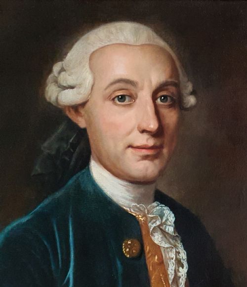 FRENCH PORTRAIT OF A GENTLEMAN C1750 CIRCLE OF MICHEL HUBERTDESCOURS 17071775 ANTIQUE OIL ON CANVAS PAINTING - ADDITIONAL PHOTO 3