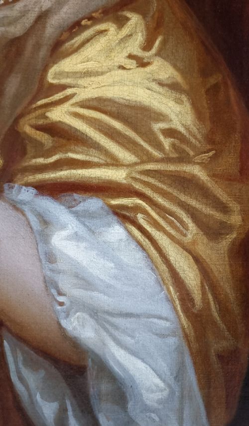 PORTRAIT OF MARGARET BROOKE LADY DENHAM C16421667 C1660S CIRCLE OF PETER LELY 161880 ANTIQUE OIL ON CANVAS PAINTING - ADDITIONAL PHOTO 8