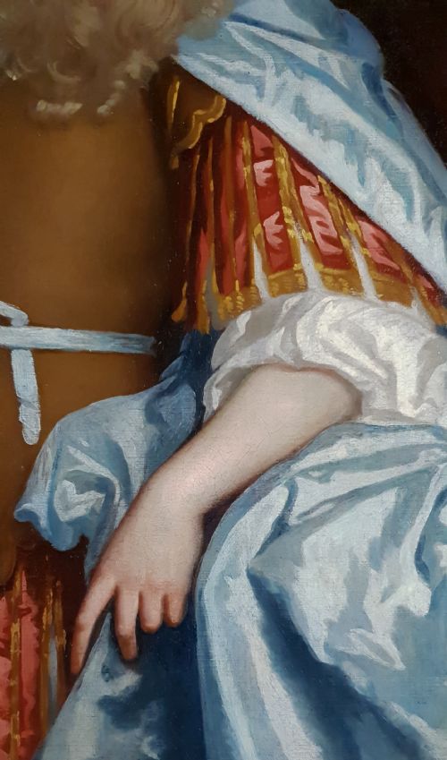 PORTRAIT OF SIR MATTHEW DUDLEY 2ND BARONET OF CLOPTON C1675 ATTRIBUTED TO JOHN GREENHILL C16421676 ANTIQUE OIL ON CANVAS PAINTING - ADDITIONAL PHOTO 5