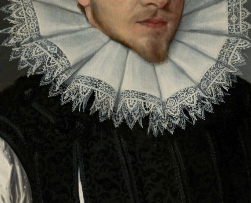 PORTRAIT OF HEINRICH MHLEGG THE YOUNGER C15751654 MONOGRAMMED AND DATED 1600 BY LORENZ STRAUCH 1554C1630 OIL ON PANEL PAINTING - ADDITIONAL PHOTO 3