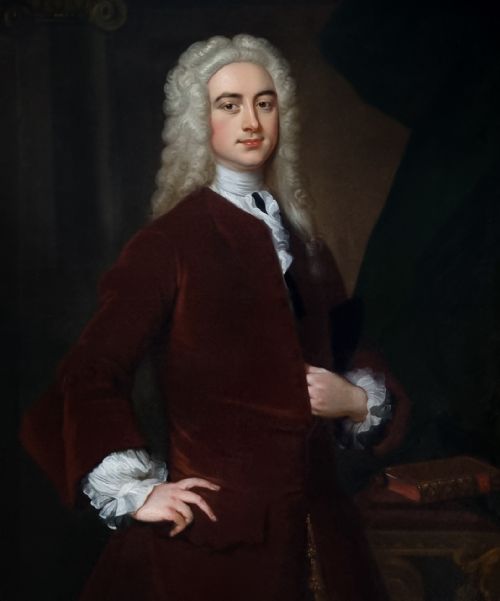 fig 2. Portrait of a Gentleman, Townsend Andrews c.1725; Circle of Thomas Hudson (1701-1779), Antique oil on canvas painting