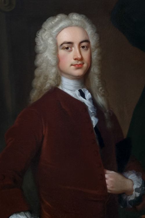 fig 3. Portrait of a Gentleman, Townsend Andrews c.1725; Circle of Thomas Hudson (1701-1779), Antique oil on canvas painting