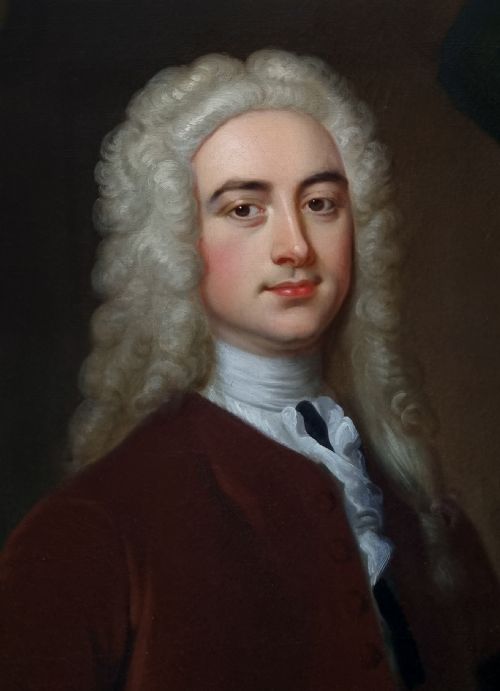 fig 4. Portrait of a Gentleman, Townsend Andrews c.1725; Circle of Thomas Hudson (1701-1779), Antique oil on canvas painting