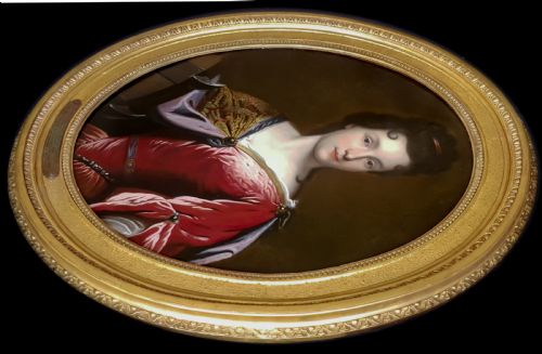 FRENCH PORTRAIT OF A LADY AS SAINT CATHERINE C1690 CIRCLE OF FRANCOIS DE TROY 16451730 OIL ON CANVAS PAINTING - ADDITIONAL PHOTO 6