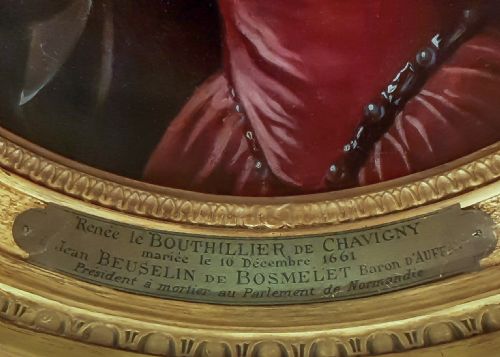 FRENCH PORTRAIT OF A LADY AS SAINT CATHERINE C1690 CIRCLE OF FRANCOIS DE TROY 16451730 OIL ON CANVAS PAINTING - ADDITIONAL PHOTO 7