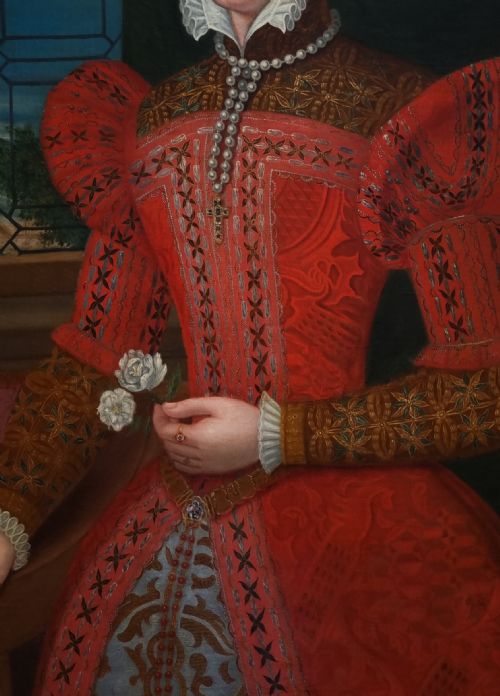 PORTRAIT OF MARY QUEEN OF SCOTS 18TH CENTURY AFTER FEDERICO ZUCCARI C15401609 ANTIQUE OIL ON CANVAS PAINTING - ADDITIONAL PHOTO 6