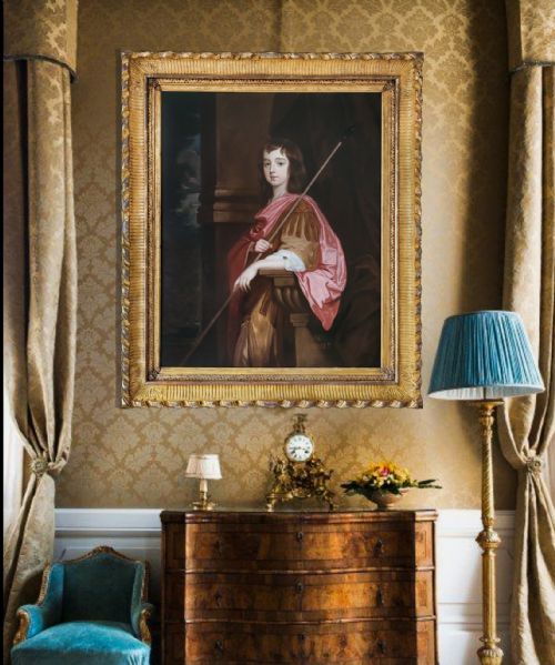PORTRAIT OF A GENTLEMAN WILLIAM SEYMOUR 3RD DUKE OF SOMERSET 16521671 C165860 STUDIO OF SIR PETER LELY 16181680 ANTIQUE OIL ON CANVAS PAINTING - ADDITIONAL PHOTO 1
