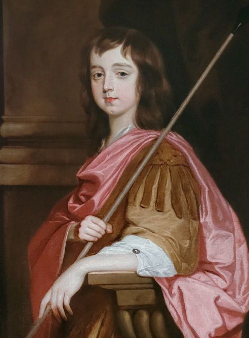 PORTRAIT OF A GENTLEMAN WILLIAM SEYMOUR 3RD DUKE OF SOMERSET 16521671 C165860 STUDIO OF SIR PETER LELY 16181680 ANTIQUE OIL ON CANVAS PAINTING - ADDITIONAL PHOTO 4