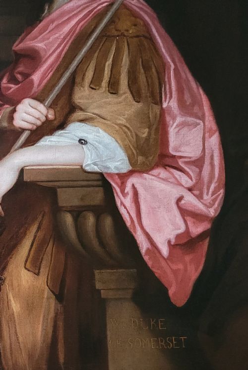 PORTRAIT OF A GENTLEMAN WILLIAM SEYMOUR 3RD DUKE OF SOMERSET 16521671 C165860 STUDIO OF SIR PETER LELY 16181680 ANTIQUE OIL ON CANVAS PAINTING - ADDITIONAL PHOTO 6