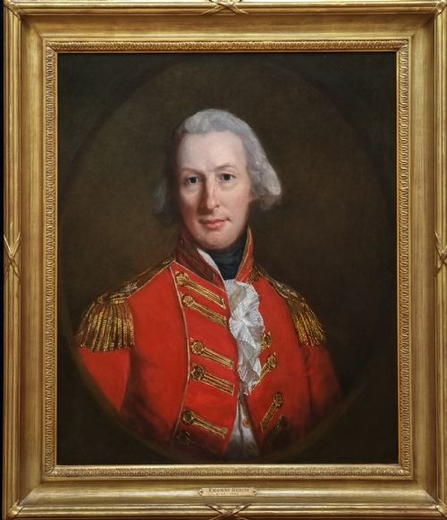 portrait of a gentleman officer in uniform signed and dated 1796 by thomas beach 17381806 oil on canvas painting - CATEGORY: ANTIQUE ART - DATED 18TH CENTURY