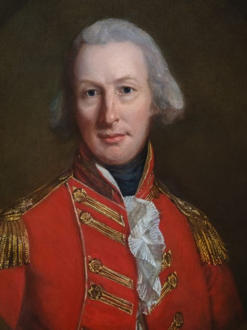 PORTRAIT OF A GENTLEMAN OFFICER IN UNIFORM SIGNED AND DATED 1796 BY THOMAS BEACH 17381806 OIL ON CANVAS PAINTING - ADDITIONAL PHOTO 4
