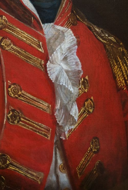 PORTRAIT OF A GENTLEMAN OFFICER IN UNIFORM SIGNED AND DATED 1796 BY THOMAS BEACH 17381806 OIL ON CANVAS PAINTING - ADDITIONAL PHOTO 8