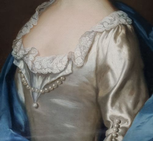 PORTRAITS OF JOHN RAMEY C17181794 AND ABIGAIL RAMEY 17261811 C1746 CIRCLE OF ALLAN RAMSAY 17131784 OIL ON CANVAS PAINTINGS - ADDITIONAL PHOTO 7