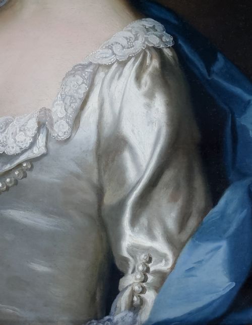 PORTRAITS OF JOHN RAMEY C17181794 AND ABIGAIL RAMEY 17261811 C1746 CIRCLE OF ALLAN RAMSAY 17131784 OIL ON CANVAS PAINTINGS - ADDITIONAL PHOTO 9