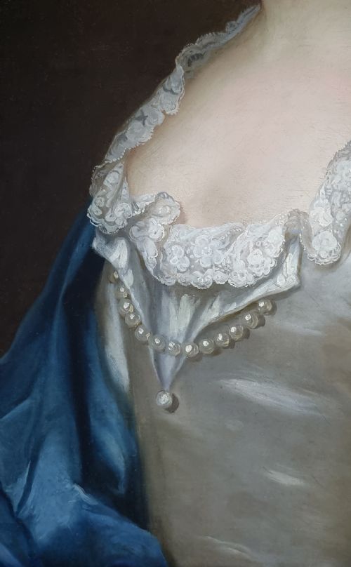 PORTRAITS OF JOHN RAMEY C17181794 AND ABIGAIL RAMEY 17261811 C1746 CIRCLE OF ALLAN RAMSAY 17131784 OIL ON CANVAS PAINTINGS - ADDITIONAL PHOTO 10