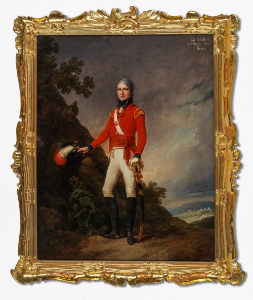 portrait of sir walter stirling 1st baronet signed dated 1800 by william philip james lodder loder active 17831805 - CATEGORY: ANTIQUE ART - DATED 19TH CENTURY