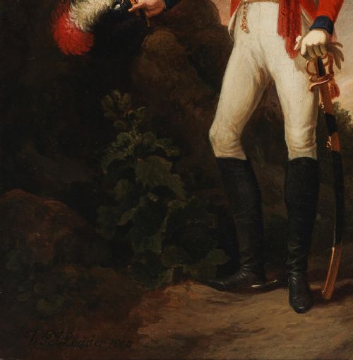 PORTRAIT OF SIR WALTER STIRLING 1ST BARONET SIGNED DATED 1800 BY WILLIAM PHILIP JAMES LODDER LODER ACTIVE 17831805 - ADDITIONAL PHOTO 4