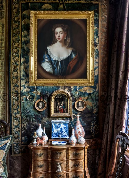 PORTRAIT OF LADY ELIZABETH PELHAM NEE JONES C1680 BY WILLIAM WISSING C16561687 OIL ON CANVAS PAINTING - ADDITIONAL PHOTO 1