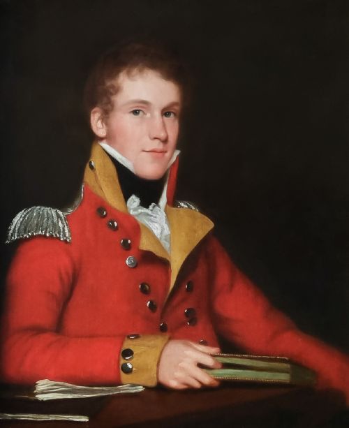 REGENCY PORTRAIT OF AN OFFICER IN UNIFORM C1815 CIRCLE OF RAMSAY RICHARD REINAGLE RA 17751862 OIL ON CANVAS - ADDITIONAL PHOTO 2
