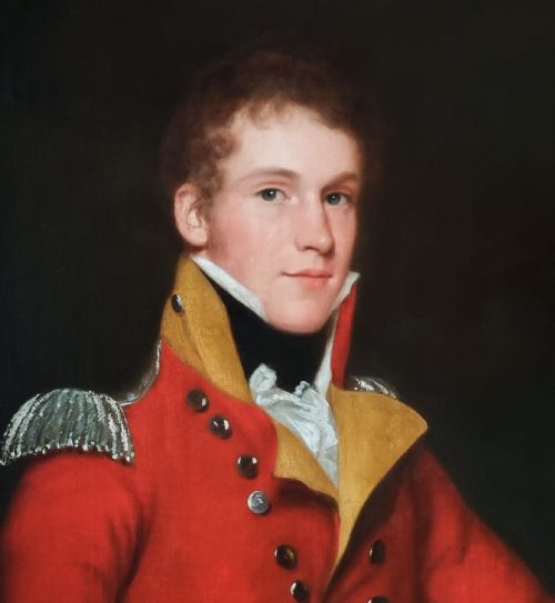 REGENCY PORTRAIT OF AN OFFICER IN UNIFORM C1815 CIRCLE OF RAMSAY RICHARD REINAGLE RA 17751862 OIL ON CANVAS - ADDITIONAL PHOTO 3