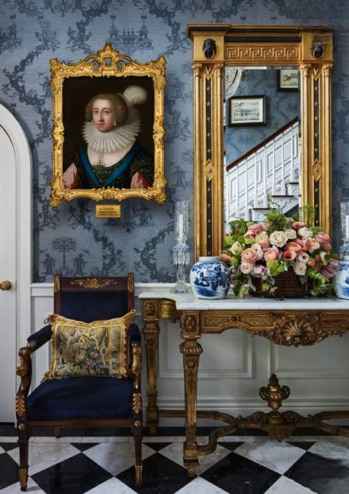 fig 1. Portrait of Elizabeth, Queen of Bohemia & Electress Palatine, Oil on canvas painting, Fine Gilded Frame; Manner of Paul van Somer (c.1576-1621)
English School