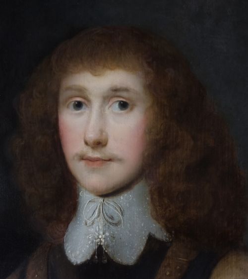C1638 PORTRAIT OF A GENTLEMAN IN A CURRAS AND WHITE COLLAR THOMAS BRUCE EARL OF ELGIN ATTRIBUTED TO THEODORE RUSSEL 16141689 OIL ON PANEL PAINTING - ADDITIONAL PHOTO 6