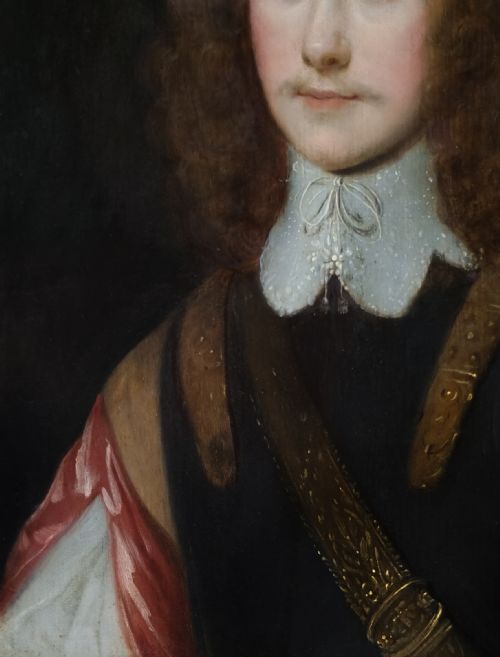 C1638 PORTRAIT OF A GENTLEMAN IN A CURRAS AND WHITE COLLAR THOMAS BRUCE EARL OF ELGIN ATTRIBUTED TO THEODORE RUSSEL 16141689 OIL ON PANEL PAINTING - ADDITIONAL PHOTO 8
