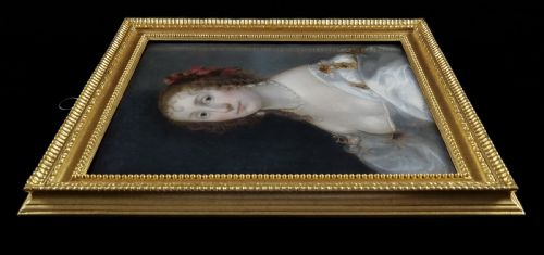 C1638 PORTRAIT OF A LADY DIANA CECIL COUNTESS OF ELGIN ATTRIBUTED TO THEODORE RUSSEL 16141689 OIL ON PANEL PAINTING - ADDITIONAL PHOTO 5