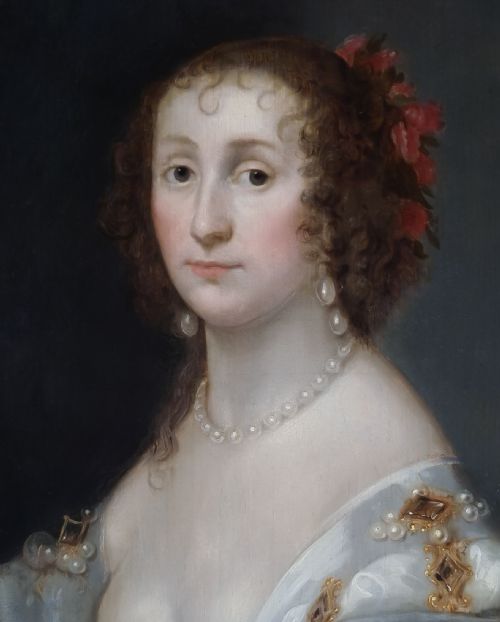 C1638 PORTRAIT OF A LADY DIANA CECIL COUNTESS OF ELGIN ATTRIBUTED TO THEODORE RUSSEL 16141689 OIL ON PANEL PAINTING - ADDITIONAL PHOTO 6