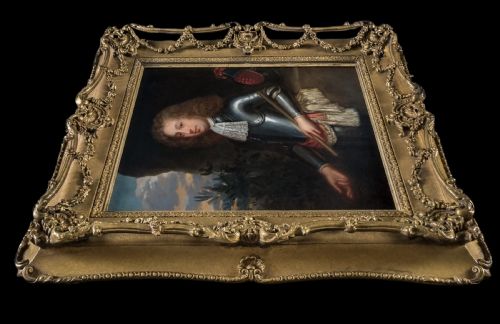 PORTRAIT OF SIR RICHARD KNIGHT C1676 STUDIO OF WILLEM WISSING C16561687 OIL ON CANVAS PAINTING - ADDITIONAL PHOTO 1