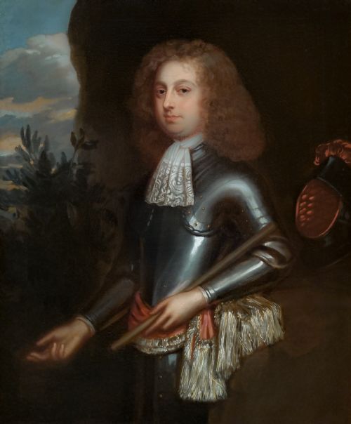 PORTRAIT OF SIR RICHARD KNIGHT C1676 STUDIO OF WILLEM WISSING C16561687 OIL ON CANVAS PAINTING - ADDITIONAL PHOTO 5