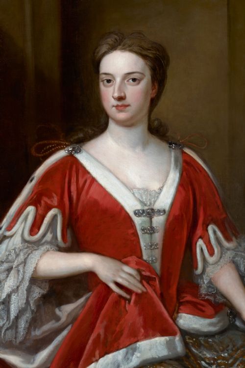 PORTRAIT OF A LADY ABIGAIL COUNTESS OF KINNOULL SIGNED DATED BY GODFREY KNELLER 16461723 OIL ON CANVAS PAINTING - ADDITIONAL PHOTO 7