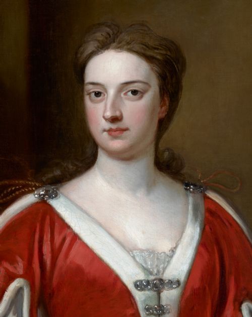 PORTRAIT OF A LADY ABIGAIL COUNTESS OF KINNOULL SIGNED DATED BY GODFREY KNELLER 16461723 OIL ON CANVAS PAINTING - ADDITIONAL PHOTO 9