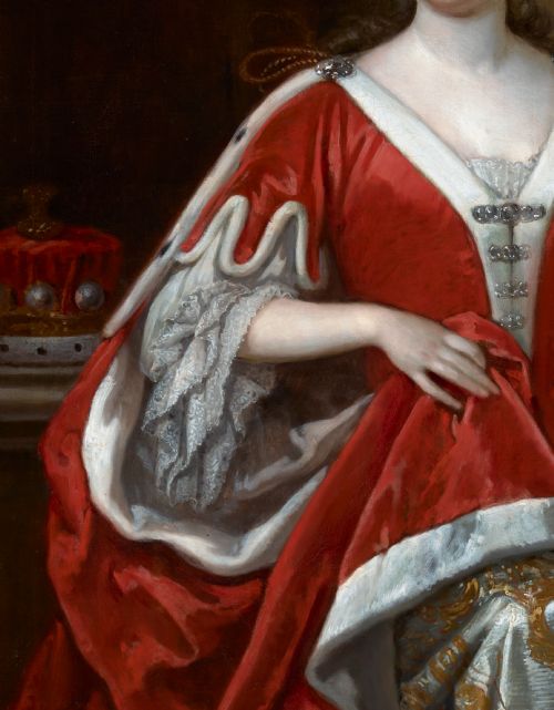 PORTRAIT OF A LADY ABIGAIL COUNTESS OF KINNOULL SIGNED DATED BY GODFREY KNELLER 16461723 OIL ON CANVAS PAINTING - ADDITIONAL PHOTO 13
