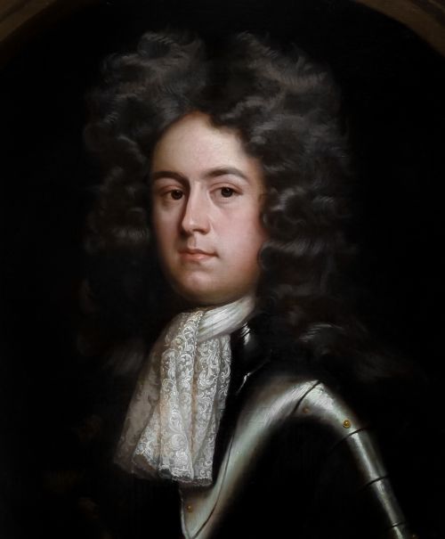 PORTRAIT OF A GENTLEMAN IN ARMOUR JAMES CECIL 4TH EARL OF SALISBURY CIRCLE OF WILLEM WISSING 16561687 OIL ON CANVAS PAINTING - ADDITIONAL PHOTO 6