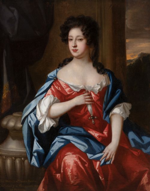 PORTRAIT OF LADY ELIZABETH BERTIE NEE WILLOUGHBY INSCRIBED 1692 ATTRIBUTED TO JAN VAN DER VAART C16471727 OIL ON CANVAS PAINTING - ADDITIONAL PHOTO 7