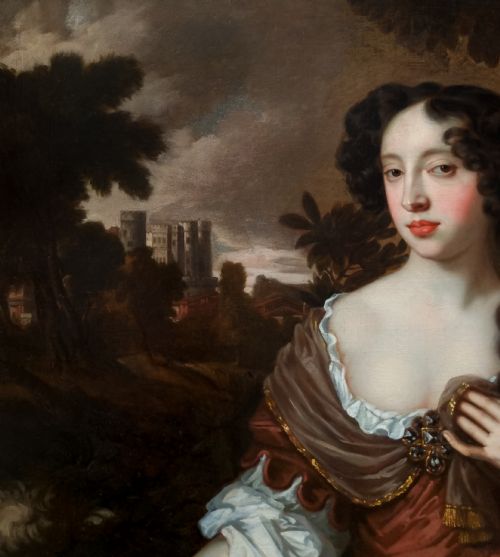 PORTRAIT OF MARY OF MODENA WHEN DUCHESS OF YORK C167580 STUDIO OF SIR PETER LELY 161880 OIL ON CANVAS PAINTING - ADDITIONAL PHOTO 7