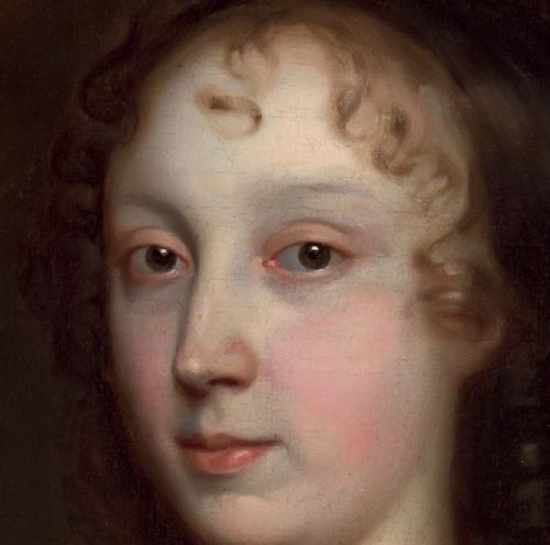 PORTRAIT OF A LADY IN A GREEN DRESS PEARL JEWELLERY C1660 STUDIO OF JOHN MICHAEL WRIGHT 16171694 OIL ON CANVAS PAINTING - ADDITIONAL PHOTO 6