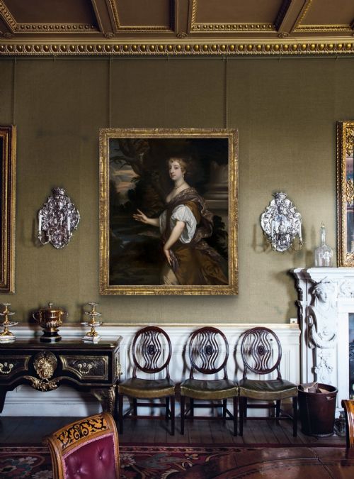 PORTRAIT OF ELIZABETH WRIOTHESLEY COUNTESS OF NORTHUMBERLAND 16461690 LATER DUCHESS OF MONTAGU C16651669 STUDIO OF PETER LELY 16181680 OIL ON CANVAS PAINTING - ADDITIONAL PHOTO 1