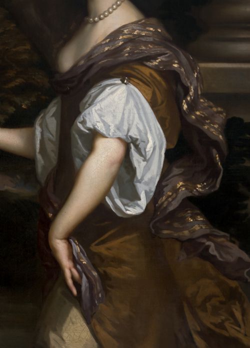 PORTRAIT OF ELIZABETH WRIOTHESLEY COUNTESS OF NORTHUMBERLAND 16461690 LATER DUCHESS OF MONTAGU C16651669 STUDIO OF PETER LELY 16181680 OIL ON CANVAS PAINTING - ADDITIONAL PHOTO 7