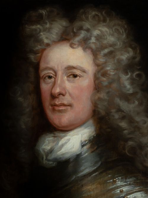 fig 5. Portrait of Gentleman, David Erskine, 13th Laird of Dun in Armour c.1700; Studio of John Baptiste de Medina, oil on canvas painting