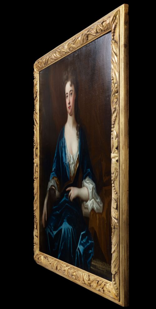 PORTRAIT OF A LADY BARBARA HERBERT COUNTESS OF PEMBROKE C1708 CHARLES DAGAR 16691723 OIL ON CANVAS PAINTING - ADDITIONAL PHOTO 1