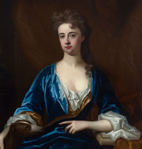 PORTRAIT OF A LADY BARBARA HERBERT COUNTESS OF PEMBROKE C1708 CHARLES DAGAR 16691723 OIL ON CANVAS PAINTING - ADDITIONAL PHOTO 4