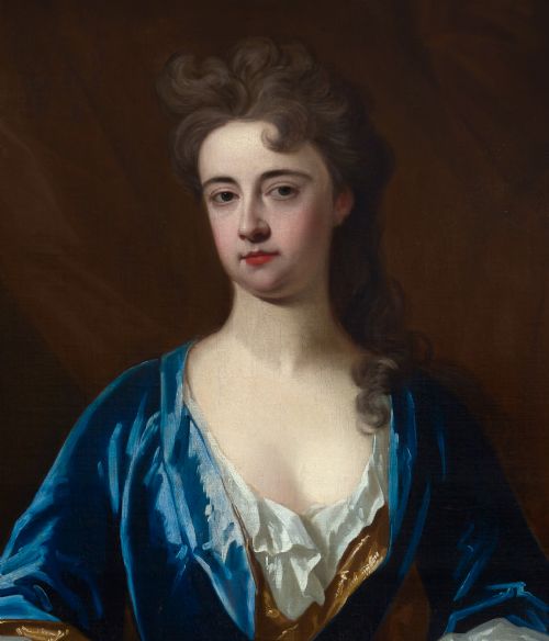 PORTRAIT OF A LADY BARBARA HERBERT COUNTESS OF PEMBROKE C1708 CHARLES DAGAR 16691723 OIL ON CANVAS PAINTING - ADDITIONAL PHOTO 5